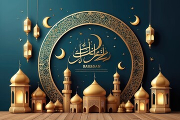 Eid Mubarak Ramadan season festival banner design template