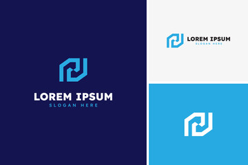 Vector modern of letter P V or N logo, P logo, V logo, N initial business logo design, monogram logo design template