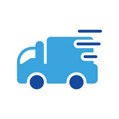 truck, shipping icon or logo illustration style. Icons ecommerce.