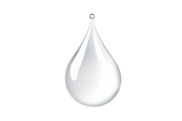 drop of water on a transparent background