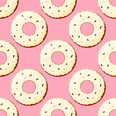 donut color day chocolate cream food pattern