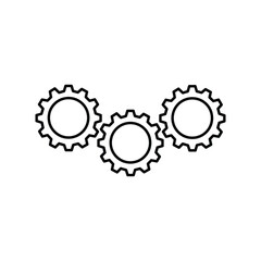 Technical problem icon. Process or failure icon in applications. Concept of repair or maintenance symbol. vector illustration on white background