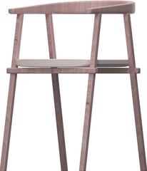 PNG 3D Dining Chair icon isolated on a white background