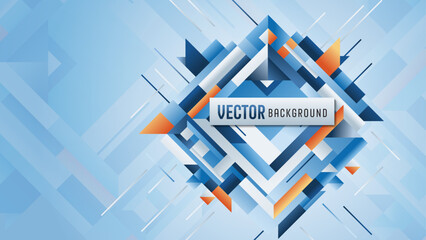 Vector graphic background with contemporary minimalist abstract pattern, geometric layout, full-HD size