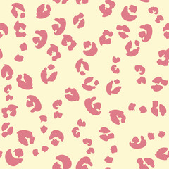 Leopard spots seamless pattern fashion design in vector. Trendy colors. Background, print, illustration