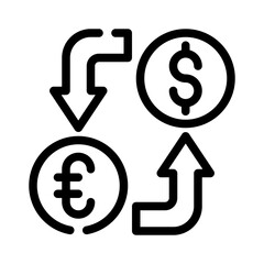 currency line icon