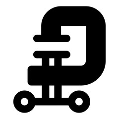 clamp icon vector illustration asset element