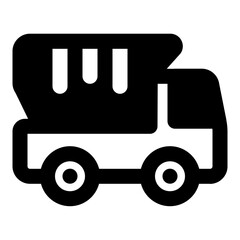 dump truck icon vector illustration asset element