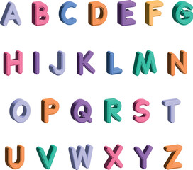 colorful letters