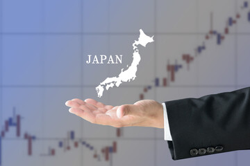 日本株式への投資イメージ - obrazy, fototapety, plakaty