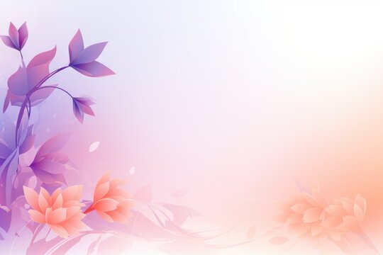 a pink and purple background with flowers on the left side of the image and a pink and purple flower on the right side of the right side of the image.