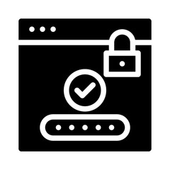 password glyph icon