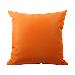 Orange Cushion on Transparent Background