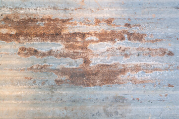 Rusty galvanized sheet background and texture.