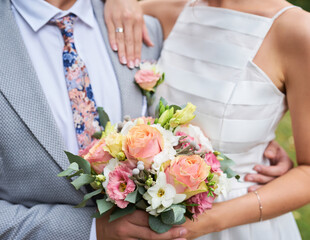Obraz na płótnie Canvas Beautiful wedding bouquet