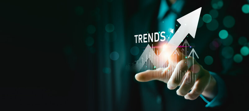 business trends, stock market trends and business, technical analysis strategy, long term investment Business goals, global economic trend analysis Financial graph analysis, strategy digital marketing