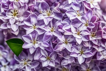 Fototapeta na wymiar Lilac flowers in bloom close up