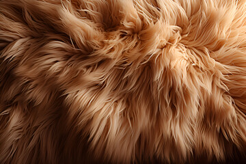 Texture background, plush fur in brown and beige.