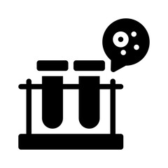test tubes glyph icon