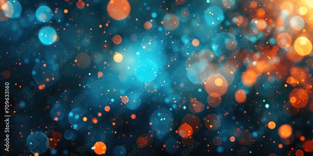 Aufkleber A blurry image featuring a blue and orange background. This versatile image can be used for various design projects
