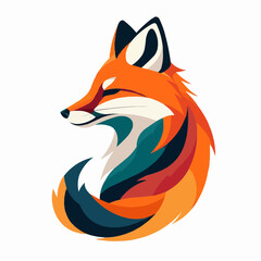 Obraz premium red fox cartoon