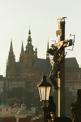 Crucified Jesus Statue in Prague