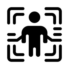body scan glyph icon