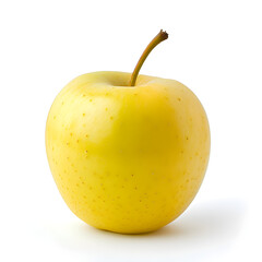 yellow apple isolated on white