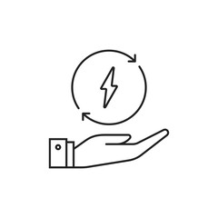 thin line hand like simple saving consumption icon