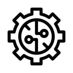 Fototapeta premium technology line icon