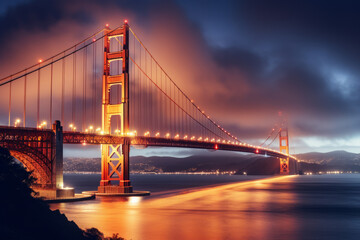 Famous Golden Gate Bridge, San Francisco