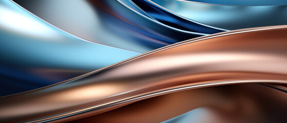 abstract waves background with blue and beige colors