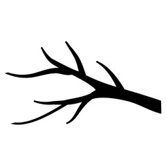 Fototapeta premium Branch icon vector. Tree illustration sign. Firewood symbol or logo.