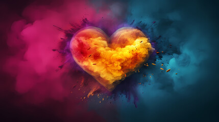 Fototapeta premium Valentine's Day, love and romance background, background with heart shapes