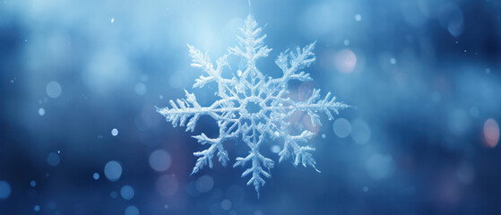 Fototapeta na wymiar winter snowflake background