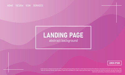 Abstract minimal Wavy background with Pink color. Vector illustration