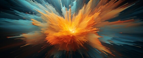 explosion of space