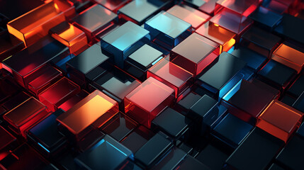 Abstract geometric created with Generative Ai