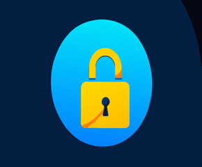 Call encryption lock. vektor icon illustation