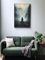 Silent Retreat Serenity: Inner Peace Wall Art for Tranquil Spaces