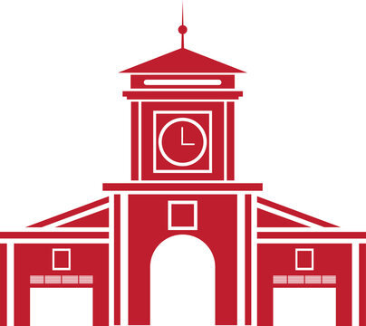 Ben thanh market icon. Simple solid style for web and app. Ho Chi Minh City, Vietnam. The entrance of Saigon Central Market.