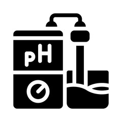 ph meter glyph icon
