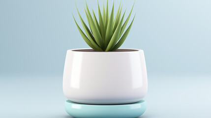 Minimalist lifestyle with plants created with Generative Ai