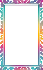 Beautiful Frame of Colorful Leaves Png Transparent Background