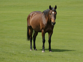 horse in the meadow