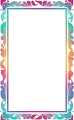 Beautiful Frame of Colorful Leaves Png Transparent Background