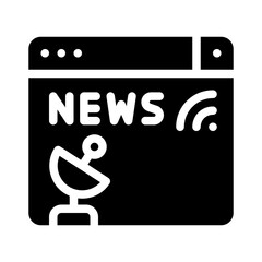 news glyph icon