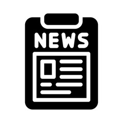 news glyph icon