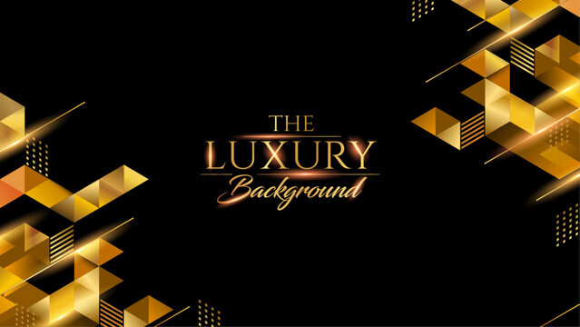 Black and Gold Abstract Luxury Background. Modern Minimal Premium Design Template. Amazing Welcome Invite. Grand Celebration Banner for Birthday and Anniversary. Elegant Decorative Layout Template. 