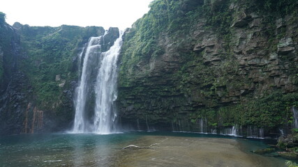 Fototapeta na wymiar 鹿児島県　雄川の滝周辺　Kagoshima Ogawa fall